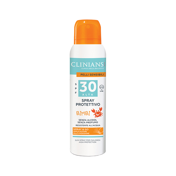 Clinians Pelli Sensibli Napvédő Spray Gyerekeknek Érzékeny Bőrre SPF30